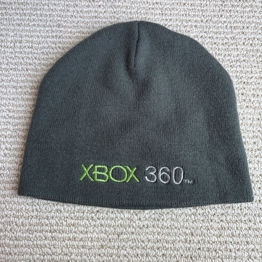 Vintage Xbox 360 Kelloggs Pop Tarts Knit Beanie Hat One Size Green/Gray